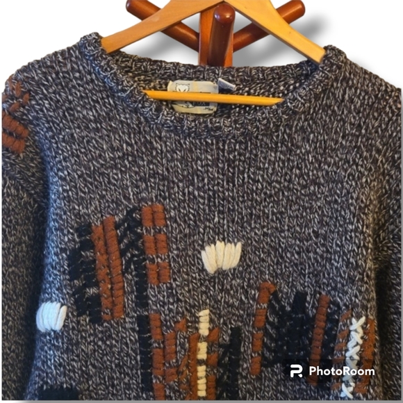 Arctic Fox Virgin Gray Wool Sweater - Picture 2 of 7